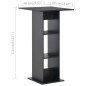 vidaXL Bartisch Schwarz 60x60x110 cm vidaXL Bartisch Schwarz 60x60x110 cm