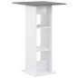 vidaXL Bartisch Weiß und Anthrazitgrau 60x60x110 cm vidaXL Bartisch Weiß und Anthrazitgrau 60x60x110 cm
