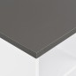 vidaXL Bartisch Weiß und Anthrazitgrau 60x60x110 cm vidaXL Bartisch Weiß und Anthrazitgrau 60x60x110 cm