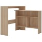 vidaXL Bartisch mit 2 Tischplatten Eichenoptik 130x40x120 cm vidaXL Bartisch mit 2 Tischplatten Eichenoptik 130x40x120 cm