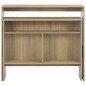 vidaXL Bartisch mit 2 Tischplatten Eichenoptik 130x40x120 cm vidaXL Bartisch mit 2 Tischplatten Eichenoptik 130x40x120 cm