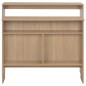 vidaXL Bartisch mit 2 Tischplatten Eichenoptik 130x40x120 cm vidaXL Bartisch mit 2 Tischplatten Eichenoptik 130x40x120 cm