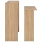vidaXL Bartisch mit 2 Tischplatten Eichenoptik 130x40x120 cm vidaXL Bartisch mit 2 Tischplatten Eichenoptik 130x40x120 cm