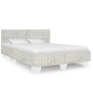 vidaXL Bettgestell Grau Natur Rattan 160 x 200 cm vidaXL Bettgestell Grau Natur Rattan 160 x 200 cm