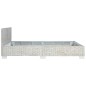 vidaXL Bettgestell Grau Natur Rattan 160 x 200 cm vidaXL Bettgestell Grau Natur Rattan 160 x 200 cm