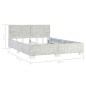 vidaXL Bettgestell Grau Natur Rattan 160 x 200 cm vidaXL Bettgestell Grau Natur Rattan 160 x 200 cm