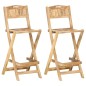 vidaXL Klappbare Garten-Barstühle 2 Stk. Massivholz Mango vidaXL Klappbare Garten-Barstühle 2 Stk. Massivholz Mango