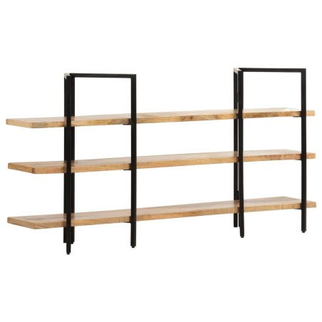 vidaXL Bücherregal mit 3 Regalböden 160x31x80 cm Mango Massivholz