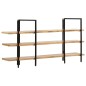 vidaXL Bücherregal mit 3 Regalböden 160x31x80 cm Mango Massivholz vidaXL Bücherregal mit 3 Regalböden 160x31x80 cm Mango Massivholz