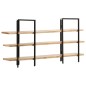vidaXL Bücherregal mit 3 Regalböden 160x31x80 cm Mango Massivholz vidaXL Bücherregal mit 3 Regalböden 160x31x80 cm Mango Massivholz