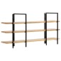 vidaXL Bücherregal mit 3 Regalböden 160x31x80 cm Mango Massivholz vidaXL Bücherregal mit 3 Regalböden 160x31x80 cm Mango Massivholz