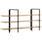 vidaXL Bücherregal mit 3 Regalböden 160x31x80 cm Mango Massivholz vidaXL Bücherregal mit 3 Regalböden 160x31x80 cm Mango Massivholz