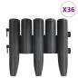 vidaXL Rasenkanten 36 Stk. Anthrazit 10 m PP vidaXL Rasenkanten 36 Stk. Anthrazit 10 m PP