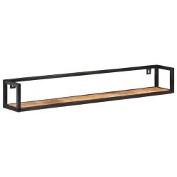 vidaXL Wandregale 2 Stk. 120 cm Raues Mangoholz