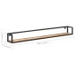 vidaXL Wandregale 2 Stk. 160 cm Massivholz Akazie vidaXL Wandregale 2 Stk. 160 cm Massivholz Akazie