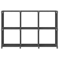 vidaXL Würfel-Regal 6 Fächer Grau 103x30x72,5 cm Stoff