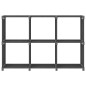 vidaXL Würfel-Regal 6 Fächer Grau 103x30x72,5 cm Stoff vidaXL Würfel-Regal 6 Fächer Grau 103x30x72,5 cm Stoff