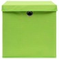 vidaXL Aufbewahrungsboxen mit Deckeln 10 Stk. 28x28x28 cm Grün vidaXL Aufbewahrungsboxen mit Deckeln 10 Stk. 28x28x28 cm Grün