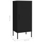 vidaXL Lagerschrank Schwarz 42,5x35x101,5 cm Stahl vidaXL Lagerschrank Schwarz 42,5x35x101,5 cm Stahl