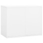 vidaXL Aktenschrank Weiß 90x46x72,5 cm Stahl vidaXL Aktenschrank Weiß 90x46x72,5 cm Stahl