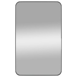 vidaXL Wandspiegel Schwarz 50x80 cm Rechteckig