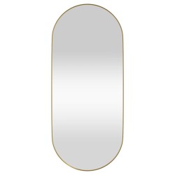 vidaXL Wandspiegel Golden 30x70 cm Oval