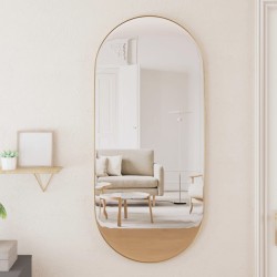 vidaXL Wandspiegel Golden 40x90 cm Oval