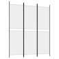 vidaXL 3-tlg. Paravent Weiß 150x180 cm Stoff vidaXL 3-tlg. Paravent Weiß 150x180 cm Stoff