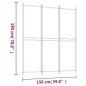 vidaXL 3-tlg. Paravent Weiß 150x180 cm Stoff vidaXL 3-tlg. Paravent Weiß 150x180 cm Stoff