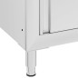vidaXL Gastro-Küchenschränke 2 Stk. Edelstahl vidaXL Gastro-Küchenschränke 2 Stk. Edelstahl
