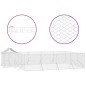 vidaXL Outdoor-Hundezwinger mit Dach Silbern 10x6x2,5 m Stahl Verzinkt vidaXL Outdoor-Hundezwinger mit Dach Silbern 10x6x2,5 m Stahl Verzinkt