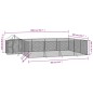 vidaXL Outdoor-Hundezwinger mit Dach Silbern 10x6x2,5 m Stahl Verzinkt vidaXL Outdoor-Hundezwinger mit Dach Silbern 10x6x2,5 m Stahl Verzinkt