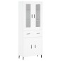 Highboard Weiß 69,5x34x180 cm Holzwerkstoff Highboard Weiß 69,5x34x180 cm Holzwerkstoff