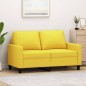 vidaXL 2-Sitzer-Sofa Hellgelb 120 cm Stoff vidaXL 2-Sitzer-Sofa Hellgelb 120 cm Stoff