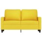 vidaXL 2-Sitzer-Sofa Hellgelb 120 cm Stoff vidaXL 2-Sitzer-Sofa Hellgelb 120 cm Stoff