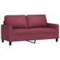 vidaXL 2-Sitzer-Sofa Weinrot 140 cm Stoff vidaXL 2-Sitzer-Sofa Weinrot 140 cm Stoff