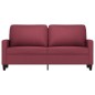 vidaXL 2-Sitzer-Sofa Weinrot 140 cm Stoff vidaXL 2-Sitzer-Sofa Weinrot 140 cm Stoff