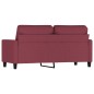 vidaXL 2-Sitzer-Sofa Weinrot 140 cm Stoff vidaXL 2-Sitzer-Sofa Weinrot 140 cm Stoff