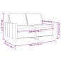 vidaXL 2-Sitzer-Sofa Weinrot 140 cm Stoff vidaXL 2-Sitzer-Sofa Weinrot 140 cm Stoff