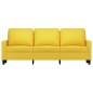 vidaXL 3-Sitzer-Sofa Hellgelb 180 cm Stoff vidaXL 3-Sitzer-Sofa Hellgelb 180 cm Stoff