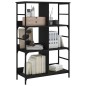 vidaXL Bücherregal Schwarz 78,5x33x117,5 cm Holzwerkstoff vidaXL Bücherregal Schwarz 78,5x33x117,5 cm Holzwerkstoff