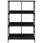 vidaXL Bücherregal Schwarz 78,5x33x117,5 cm Holzwerkstoff vidaXL Bücherregal Schwarz 78,5x33x117,5 cm Holzwerkstoff