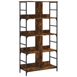 vidaXL Bücherregal Räuchereiche 78,5x33x153 cm Holzwerkstoff