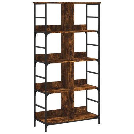 vidaXL Bücherregal Räuchereiche 78,5x33x153 cm Holzwerkstoff