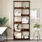 vidaXL Bücherregal Räuchereiche 78,5x33x188,5 cm Holzwerkstoff vidaXL Bücherregal Räuchereiche 78,5x33x188,5 cm Holzwerkstoff