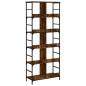 vidaXL Bücherregal Räuchereiche 78,5x33x188,5 cm Holzwerkstoff vidaXL Bücherregal Räuchereiche 78,5x33x188,5 cm Holzwerkstoff