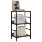 vidaXL Bücherregal Braun Eichen-Optik 50x33x82 cm Holzwerkstoff vidaXL Bücherregal Braun Eichen-Optik 50x33x82 cm Holzwerkstoff