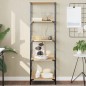 vidaXL Bücherregal Sonoma-Eiche 50x33x153 cm Holzwerkstoff vidaXL Bücherregal Sonoma-Eiche 50x33x153 cm Holzwerkstoff