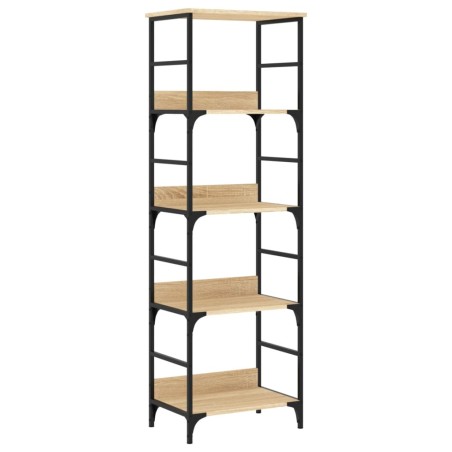 vidaXL Bücherregal Sonoma-Eiche 50x33x153 cm Holzwerkstoff