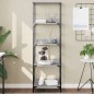 vidaXL Bücherregal Grau Sonoma 50x33x153 cm Holzwerkstoff vidaXL Bücherregal Grau Sonoma 50x33x153 cm Holzwerkstoff